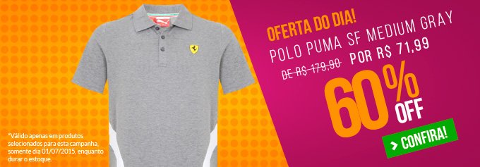 Polo Puma SF Medium Gray