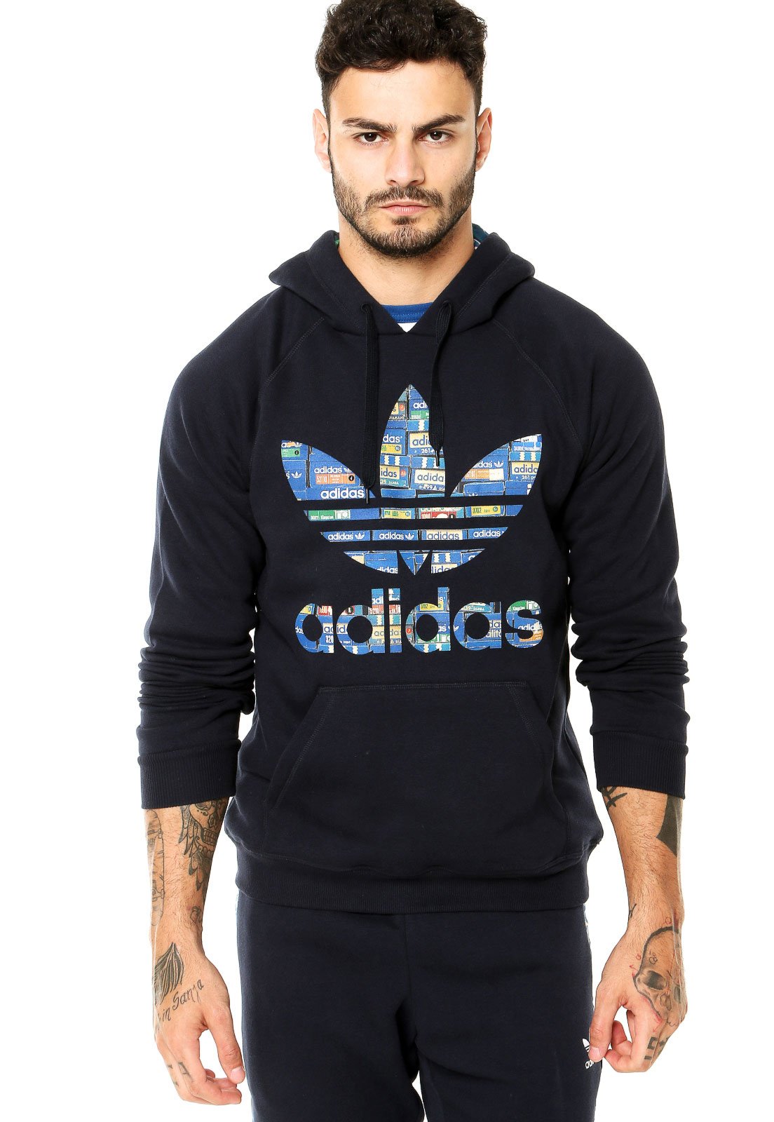 moletom adidas azul