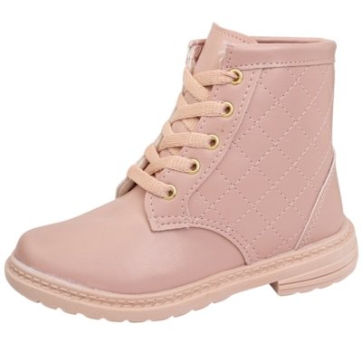 Coturno Infantil Feminino Bota Coturno Infantil Menina Botinha Inverno