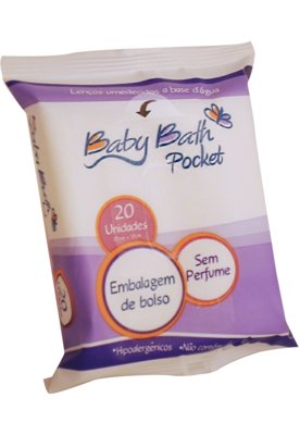 Lenços Umedecidos Baby Brasbaby Bath Pocket Branco Compre Agora