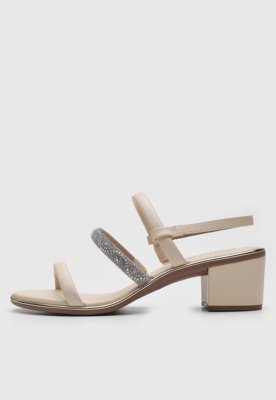 Sandália Beira Rio Strass Off White Compre Agora Dafiti Brasil