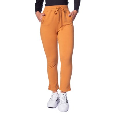 Calça Feminina Biamar de Moletom Bolsos Caramelo Compre Agora