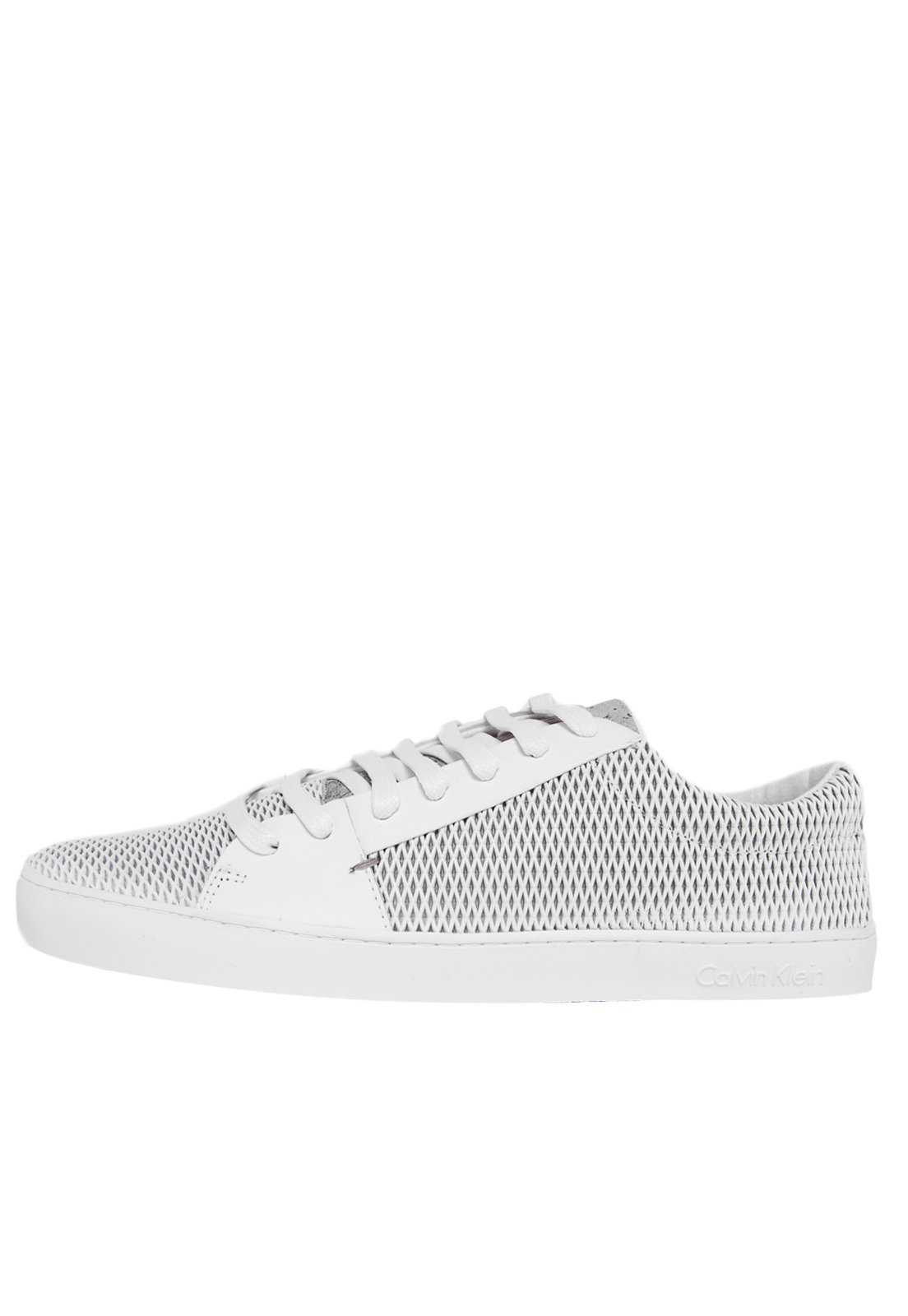 sapatênis calvin klein recortes branco