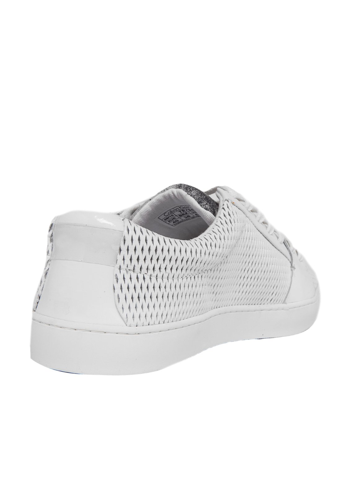 sapatênis calvin klein recortes branco