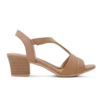 Sand Lia Comfortflex Salto M Dio El Stico Feminina Nude Compre Agora