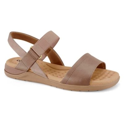 Sand Lia Feminina Papete El Stico Nude Creme Comfortflex