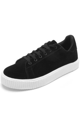 Casual Tênis DAFITI SHOES Cadarço Preto Compre Agora Dafiti Brasil