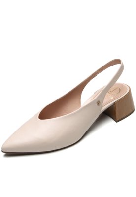 Scarpin Couro Dumond Confort Nude Compre Agora Dafiti Brasil