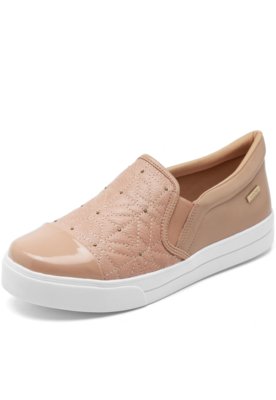 Slip On Couro Dumond Matelass Nude Compre Agora Dafiti Brasil