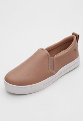 Slip On Dumond Liso Nude Compre Agora Dafiti Brasil