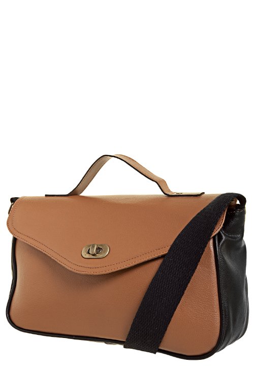Bolsa Alças Marrom/Preta