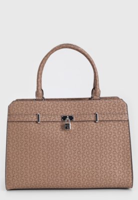 Bolsa Tiracolo Guess Monograma Nude Compre Agora Dafiti Brasil