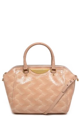 Bolsa Trapézio Couro Jorge Bischoff Snake Nude Compre Agora Dafiti