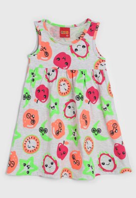 Vestido Infantil Kyly Frutas Branco Compre Agora Dafiti Brasil