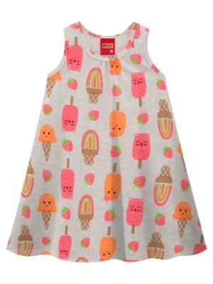 Vestido Infantil Kyly Mescla Compre Agora Dafiti Brasil