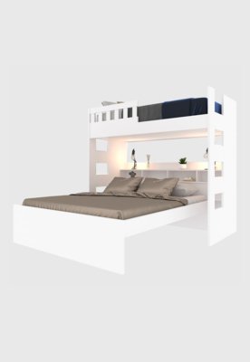 Beliche Queen C Nichos e Grade de Proteção U233537 Branco M Foscarini