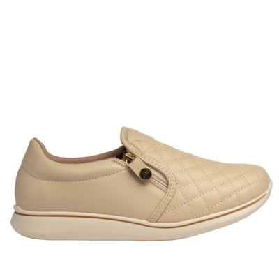 T Nis Feminino Modare Slip On Matelass Creme Compre Agora Dafiti