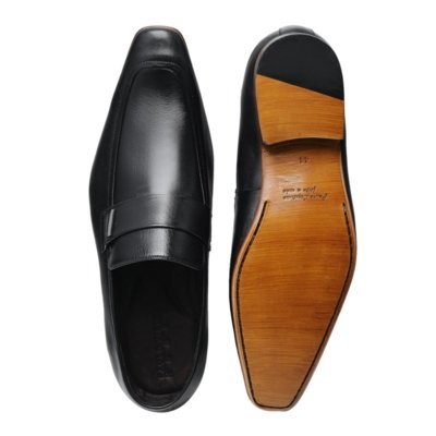 Sapato Social De Cal Ar Classico Sapato Loafer Paulo Vieira Cor Preto