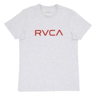 Camiseta Rvca Big Rvca Masculina Cinza Claro Mescla Compre Agora