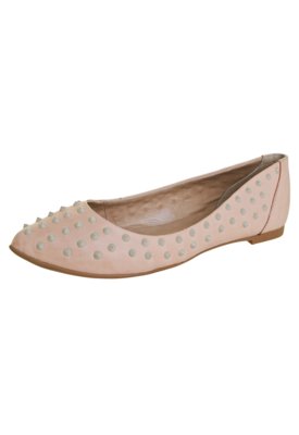 Sapatilha Raphaella Booz Bico Fino Spikes Coloridos Nude Compre Agora