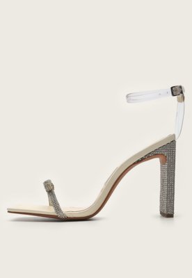 Sand Lia Santa Lolla Geom Trica Strass Off White Compre Agora