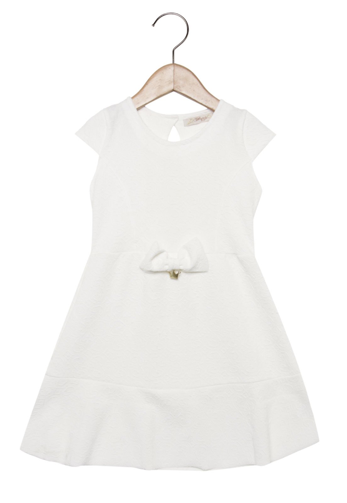 vestido branco curto infantil