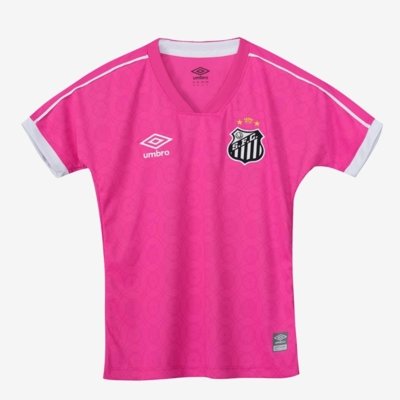 Camisa Juvenil Umbro Feminina Santos Outubro Rosa Incolor Compre