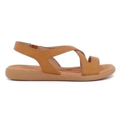 Sandália Usaflex Feminina Rasteira Couro Elástico AF1428 Compre Agora