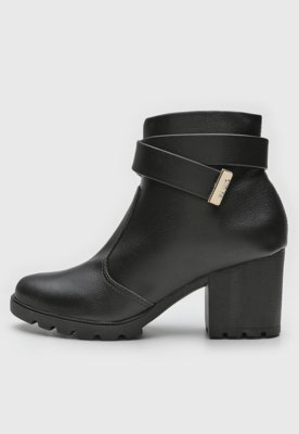 Bota Via Uno Cano Médio Preta Compre Agora Dafiti Brasil