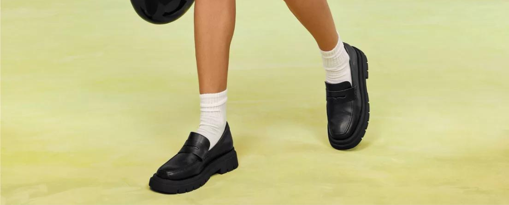 mocassim com meia