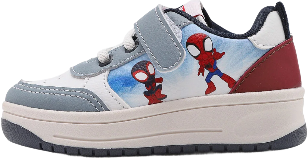 Tênis Infantil Marvel Homem Aranha Branco