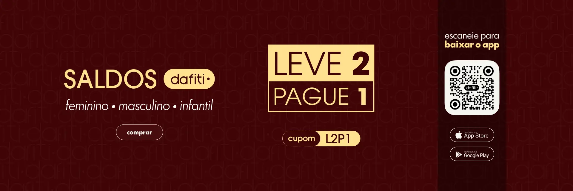 [GERAL] Leve 2 Pague 1 