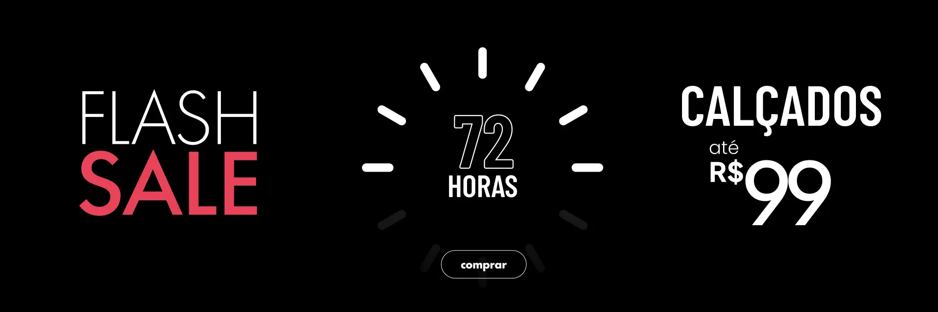 [FEM] Flash Sales 72h: Calçados até R$99,00 