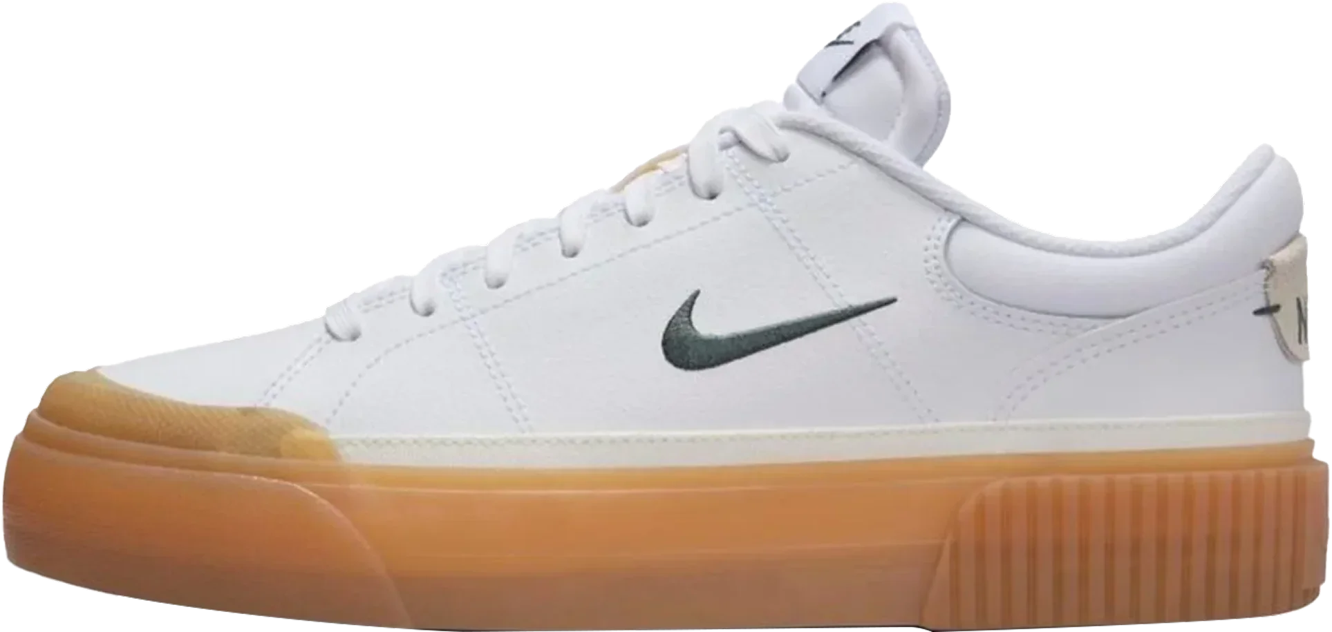 Tênis Nike Court Legacy Lift branco com sola gum feminino disponível na Dafiti.