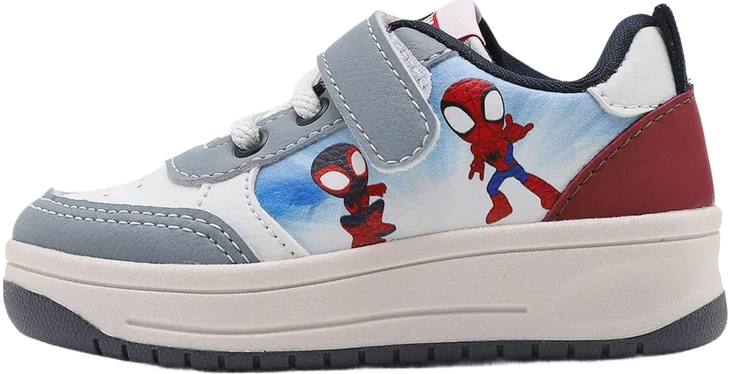 Tênis Infantil Marvel Homem Aranha Branco