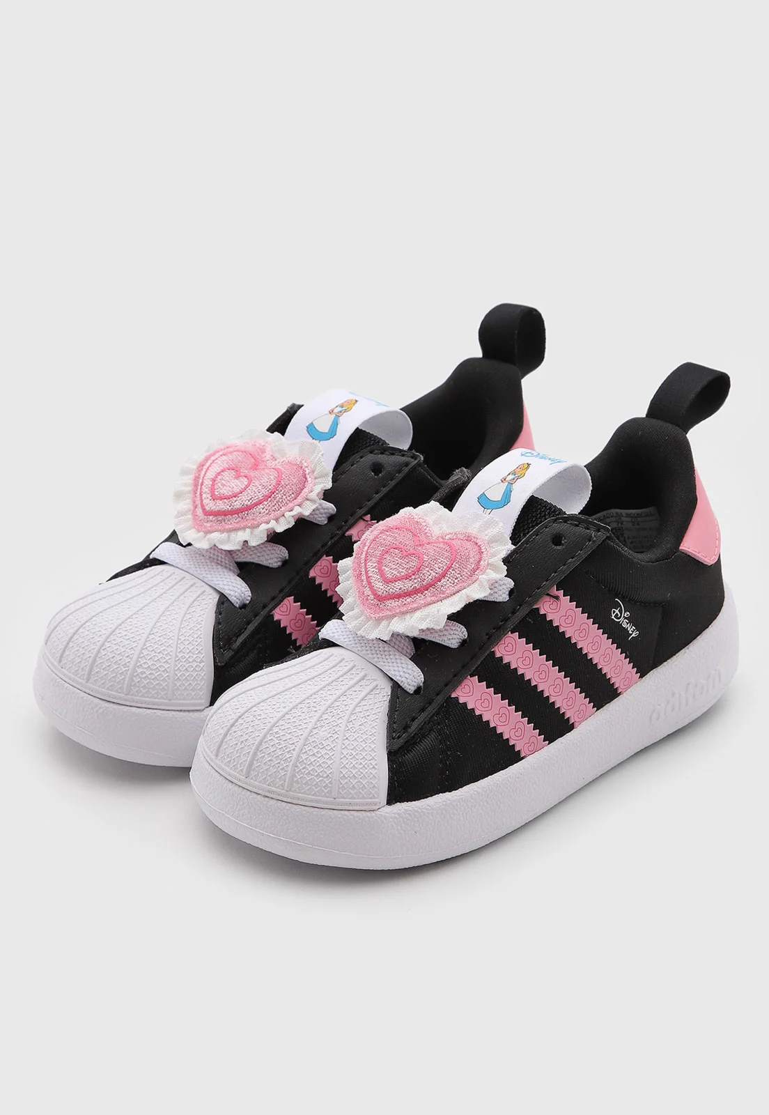 Tênis Infantil adidas Originals Adifom Superstar 360 Disney - Princesas Preto