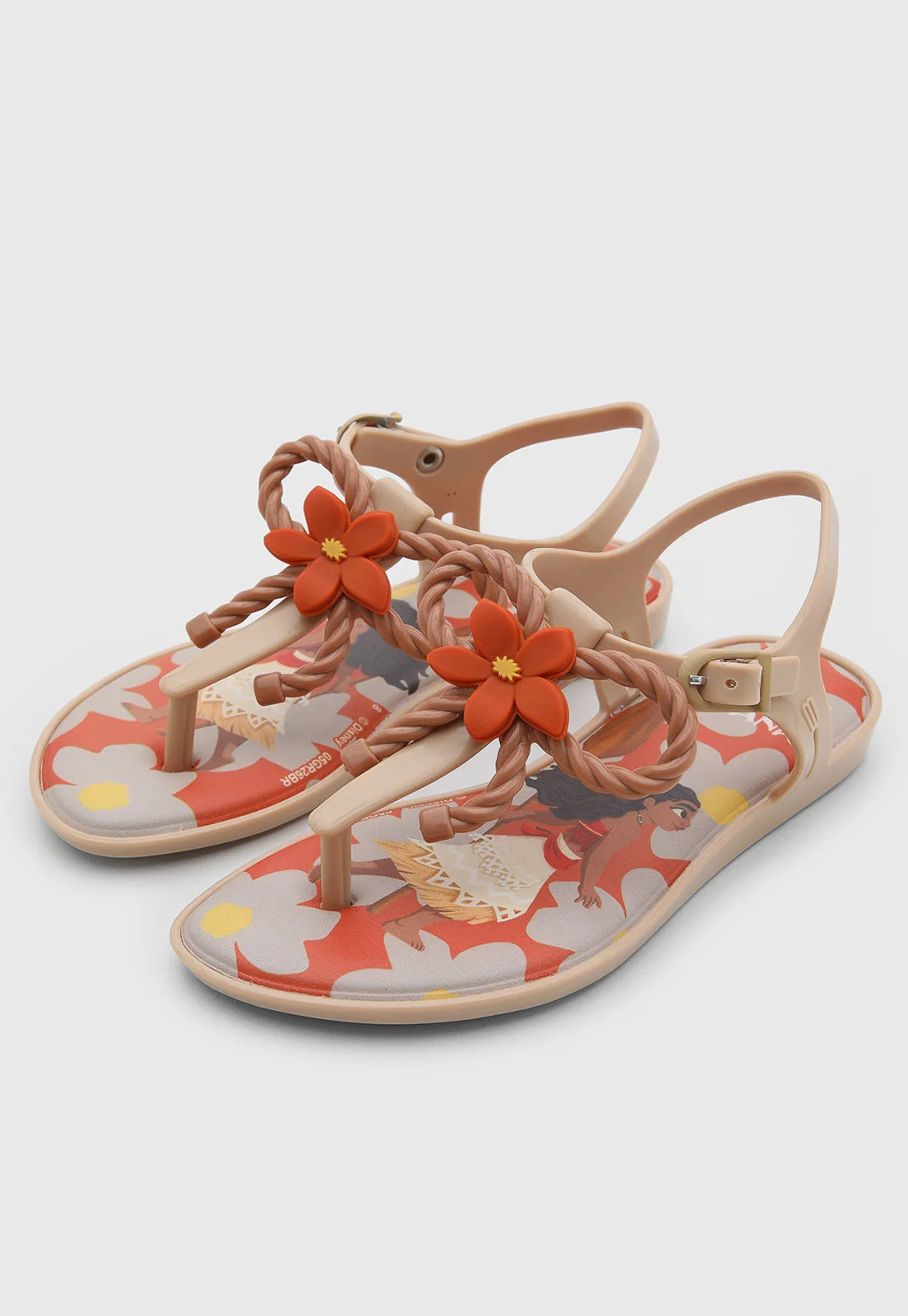 Sandália Infantil Mini Melissa Solar Disney Moana Bege