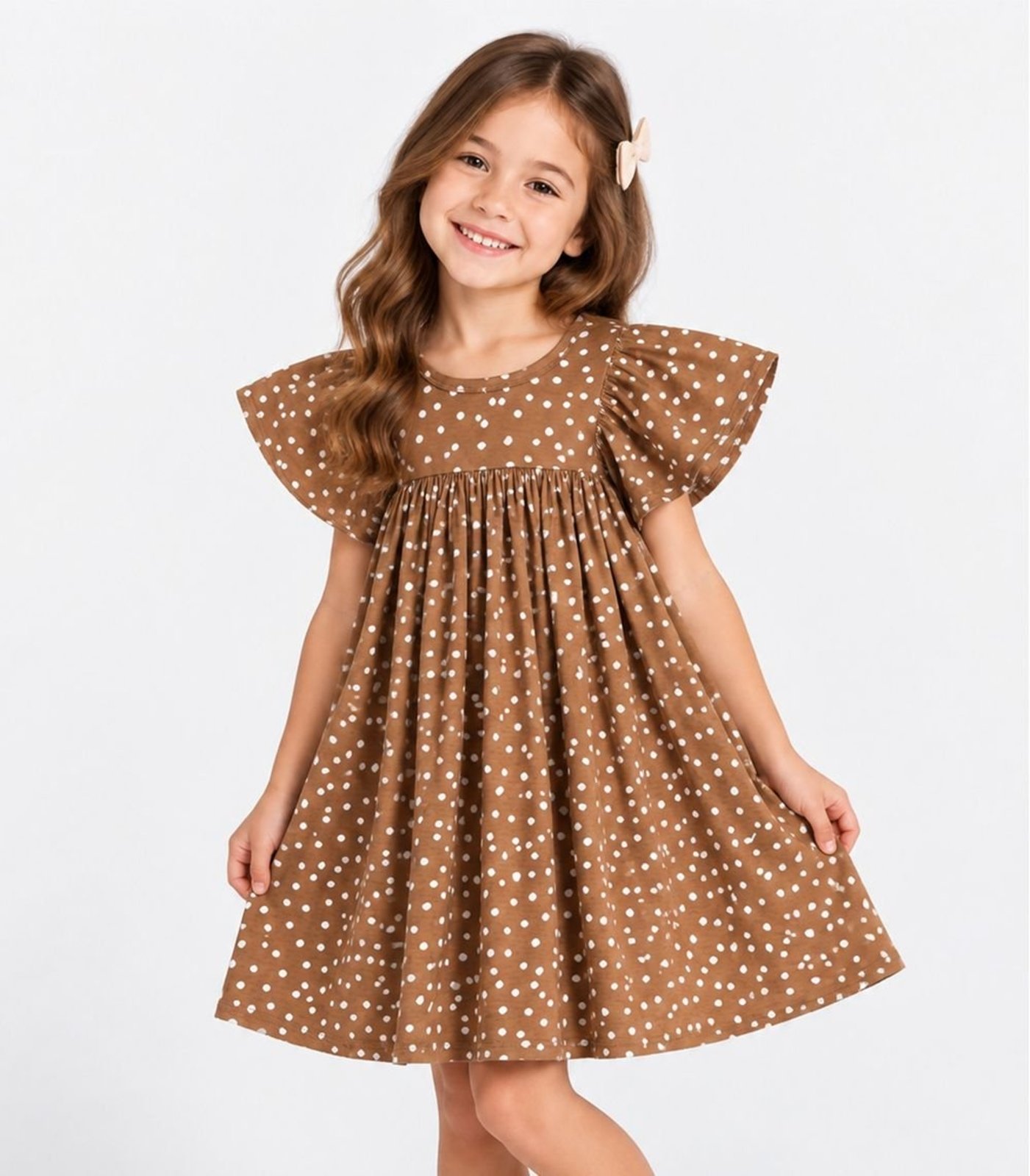 Infantil - Vestido Verão Feminino Select Marrom
