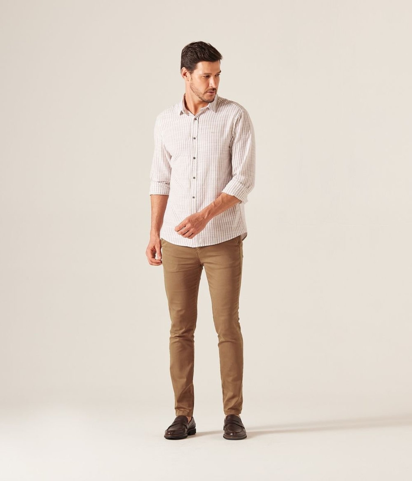 Calca Sarja Makenji Masculina Marrom