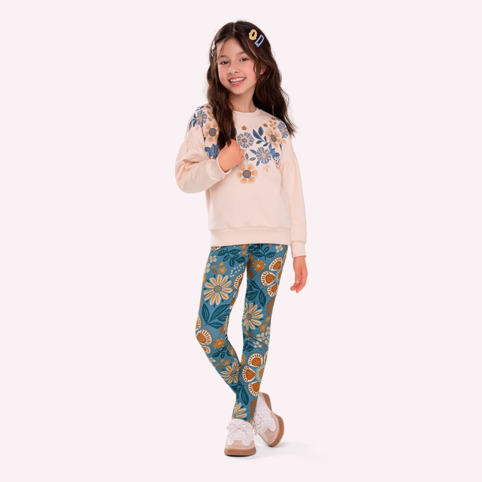 Infantil - Conjunto Menina Flores Nanai
