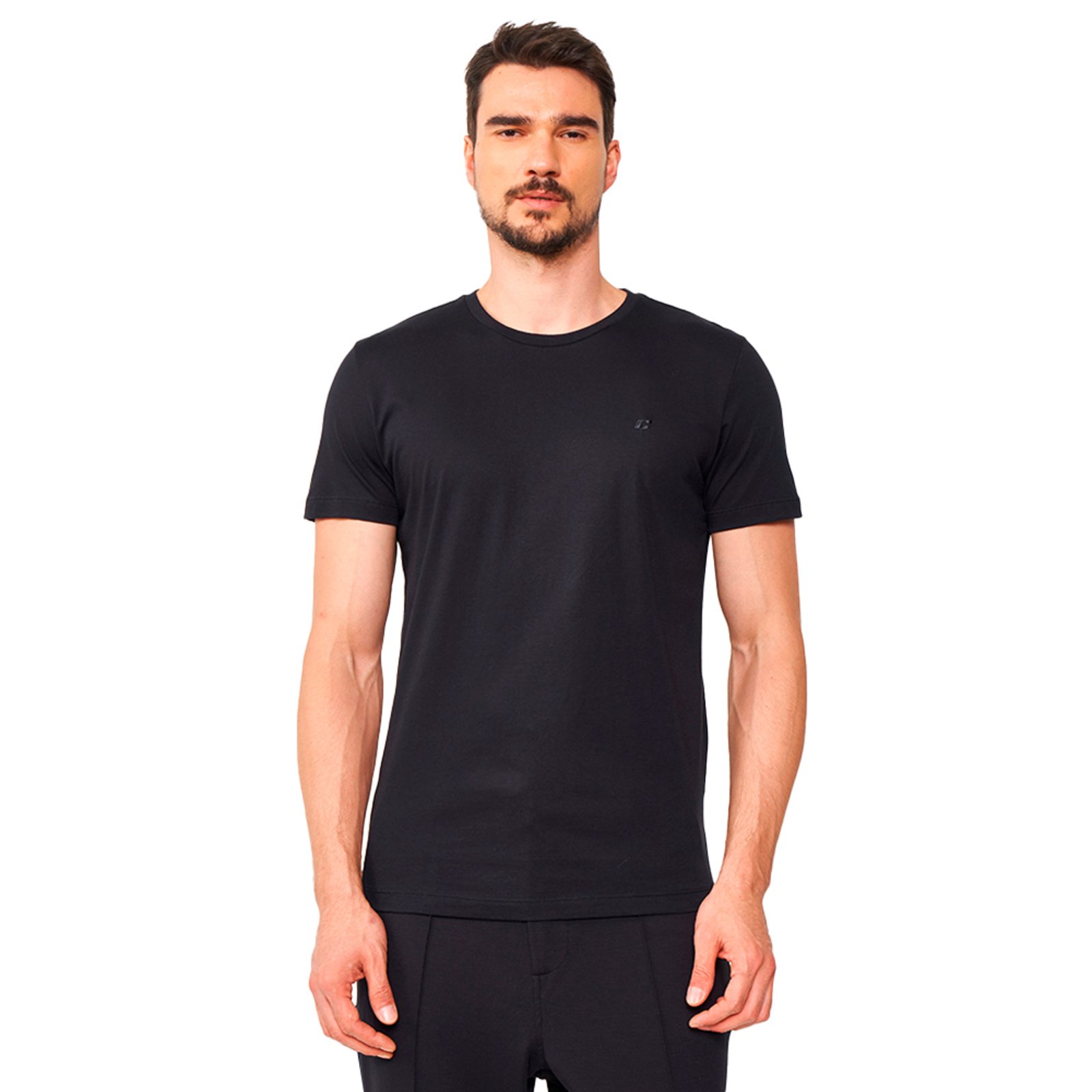 Camiseta Colcci Slim Pima Pr25 Preto Masculino