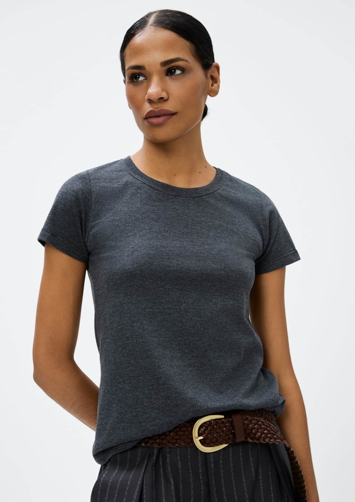 Camiseta Básica Feminina Slim World Hering
