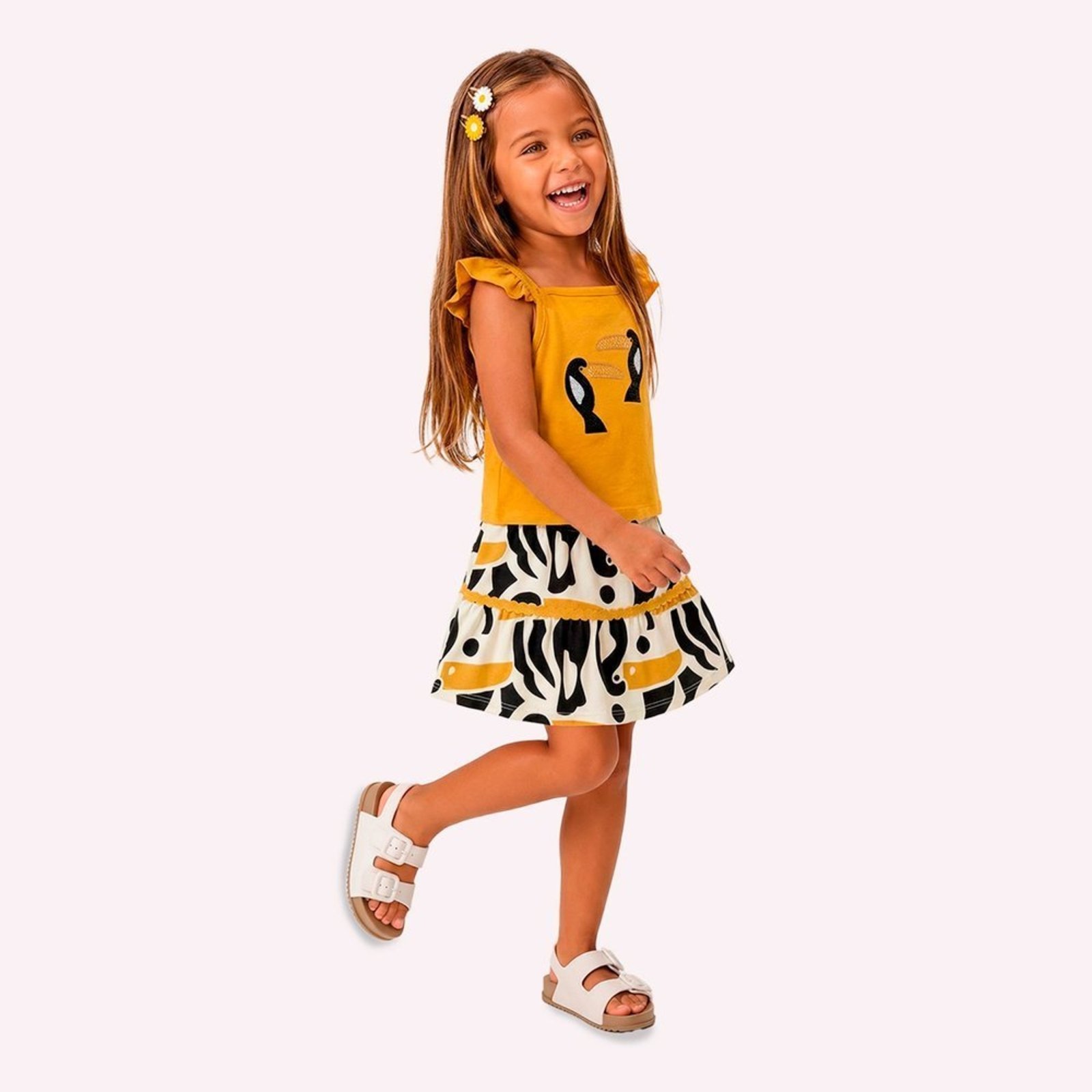 Infantil - Conjunto Menina Bordado Nanai
