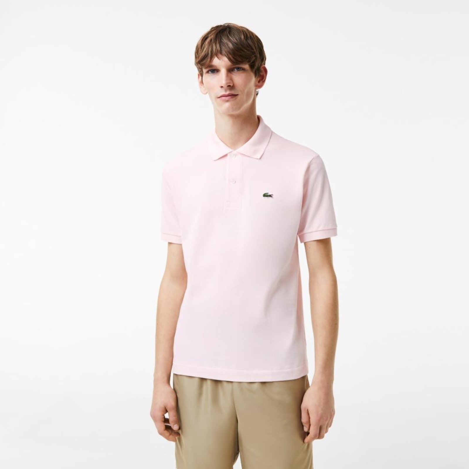Vista 2 Camisa Polo L.12.12 Lacoste rosa Lacoste rosa