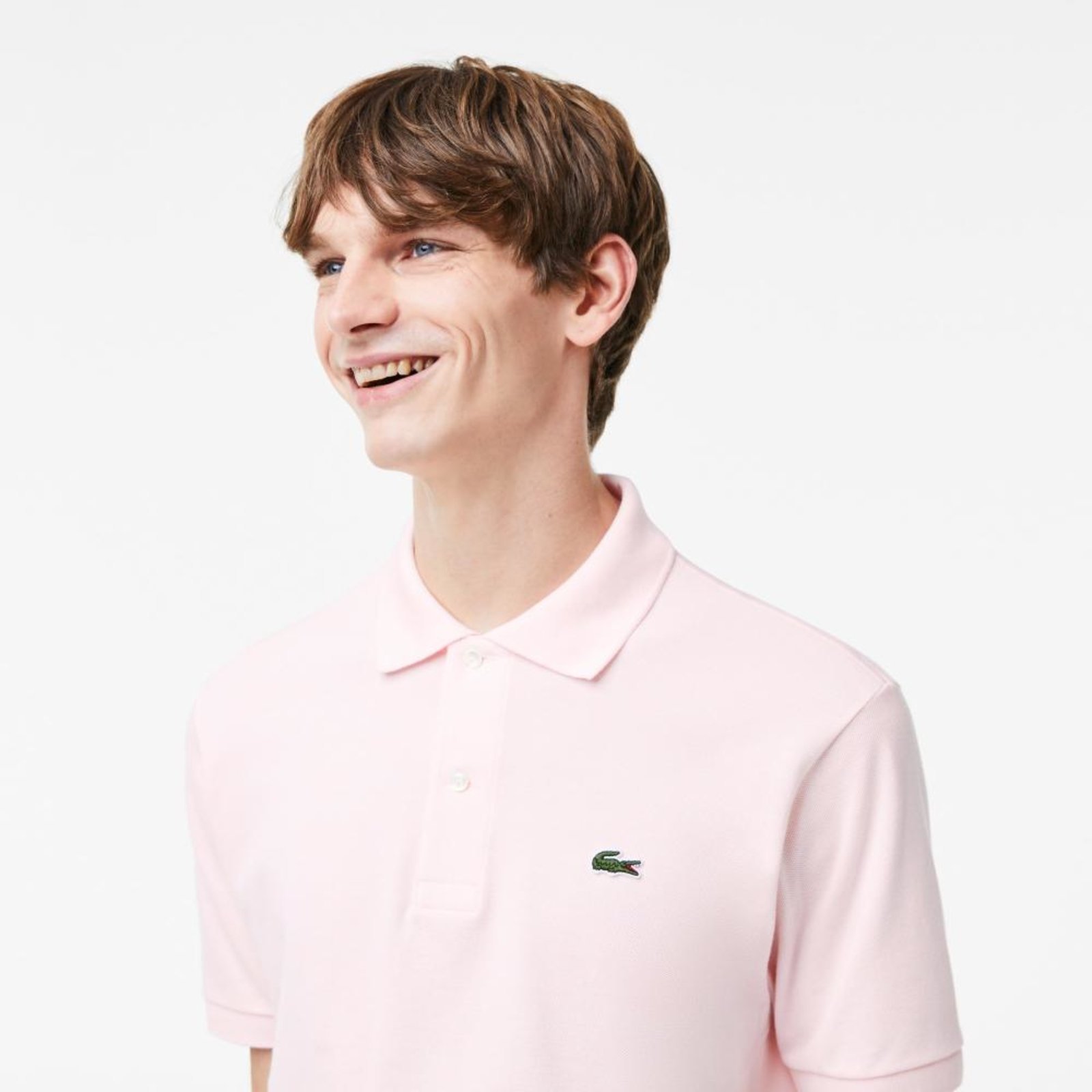 Vista 3 Camisa Polo L.12.12 Lacoste rosa Lacoste rosa