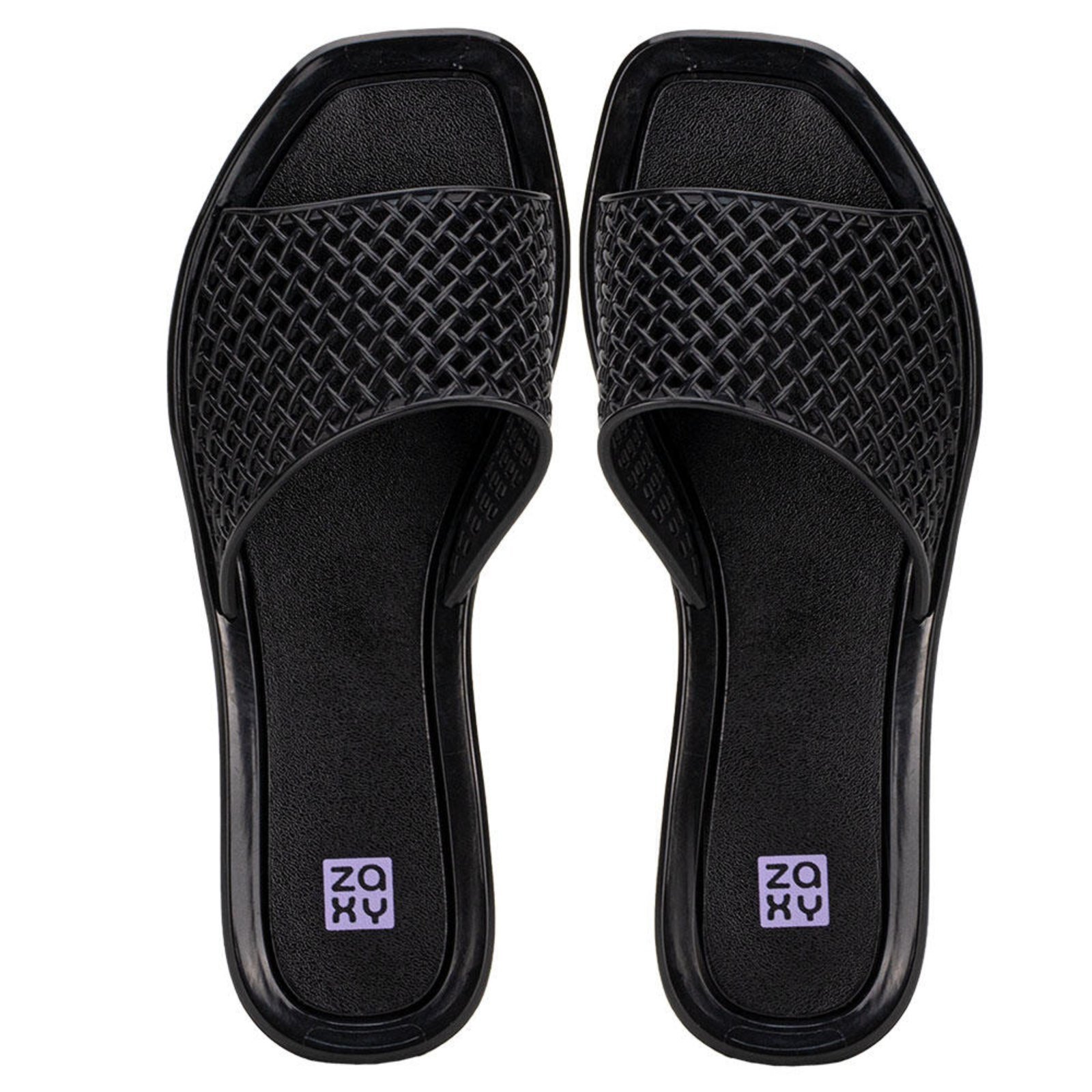 Chinelo Feminino Slide Mesh Zaxy 19125 3299125 Preto
