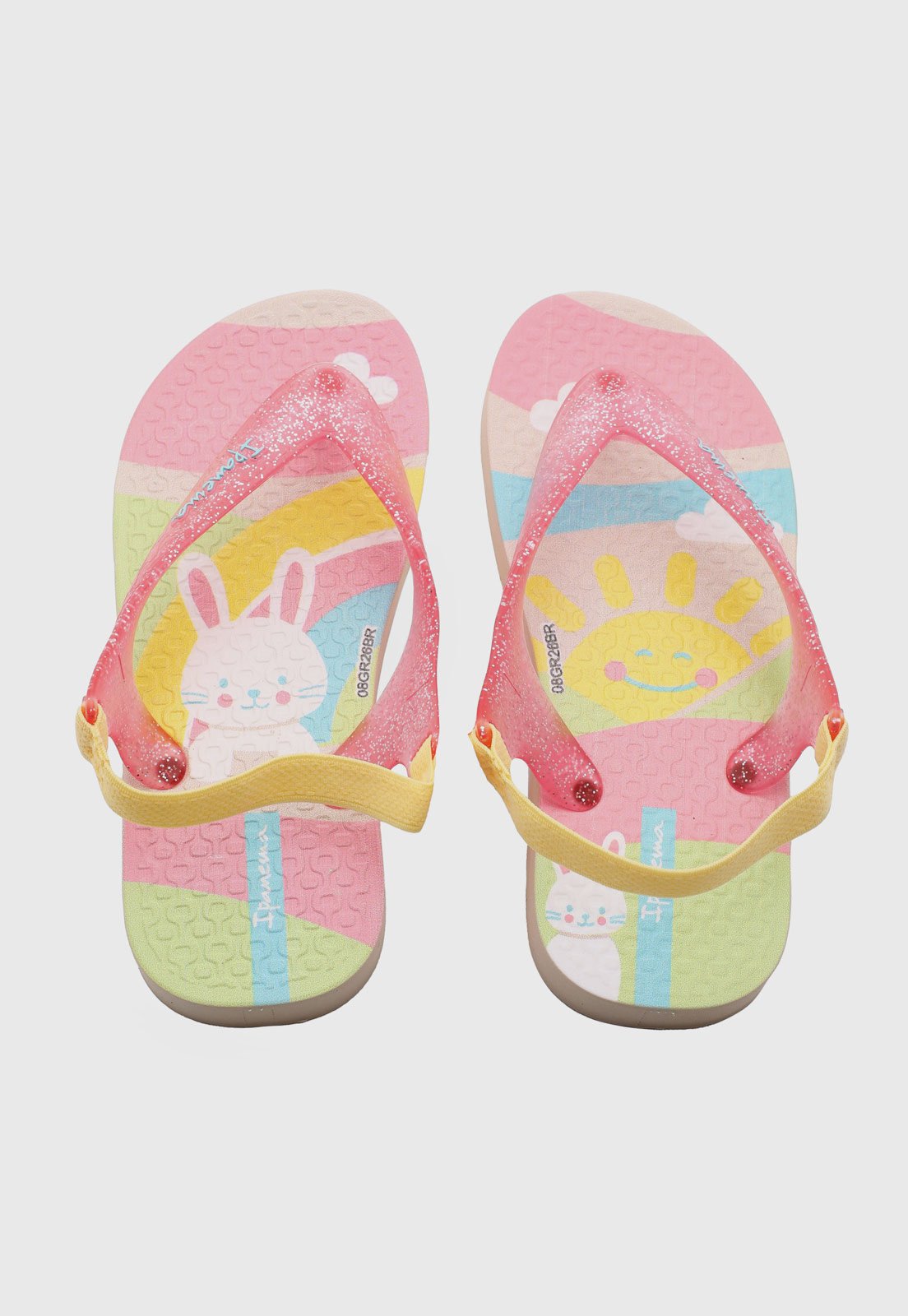 Infantil - Chinelo Ipanema Tiras Brilho Rosa