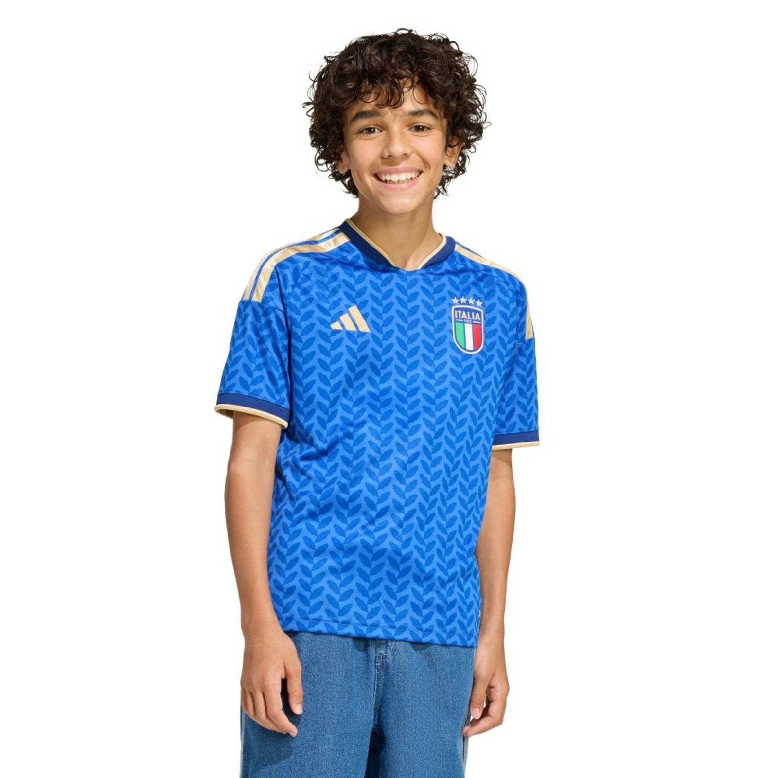 Infantil – Camisa I Itália 26 adidas Performance Azul