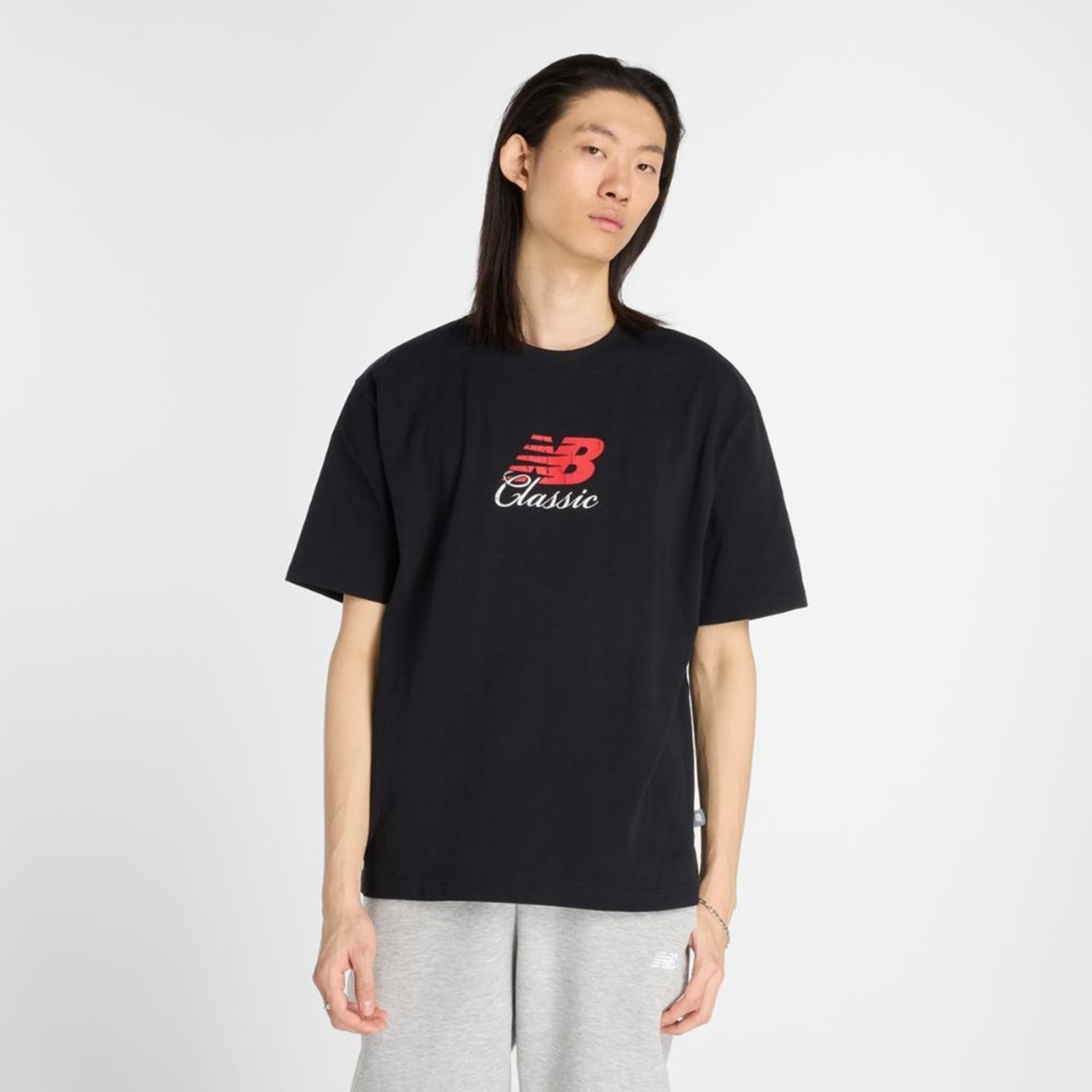 Vista 2 Camiseta Nb Hoops Classic Masculina New Balance incolor New Balance incolor