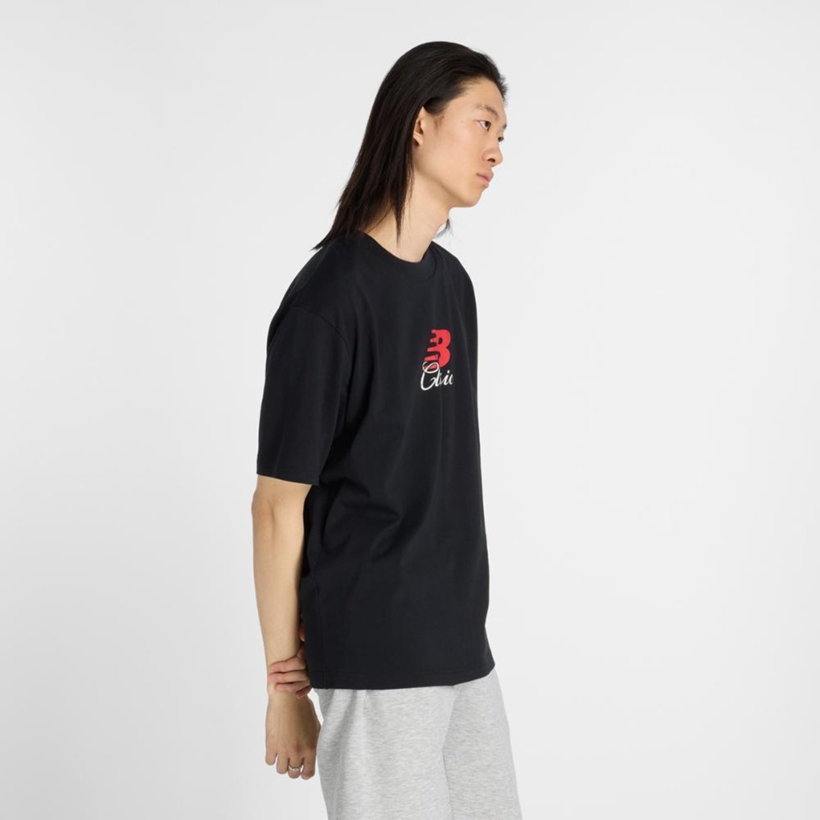 Vista 3 Camiseta Nb Hoops Classic Masculina New Balance incolor New Balance incolor